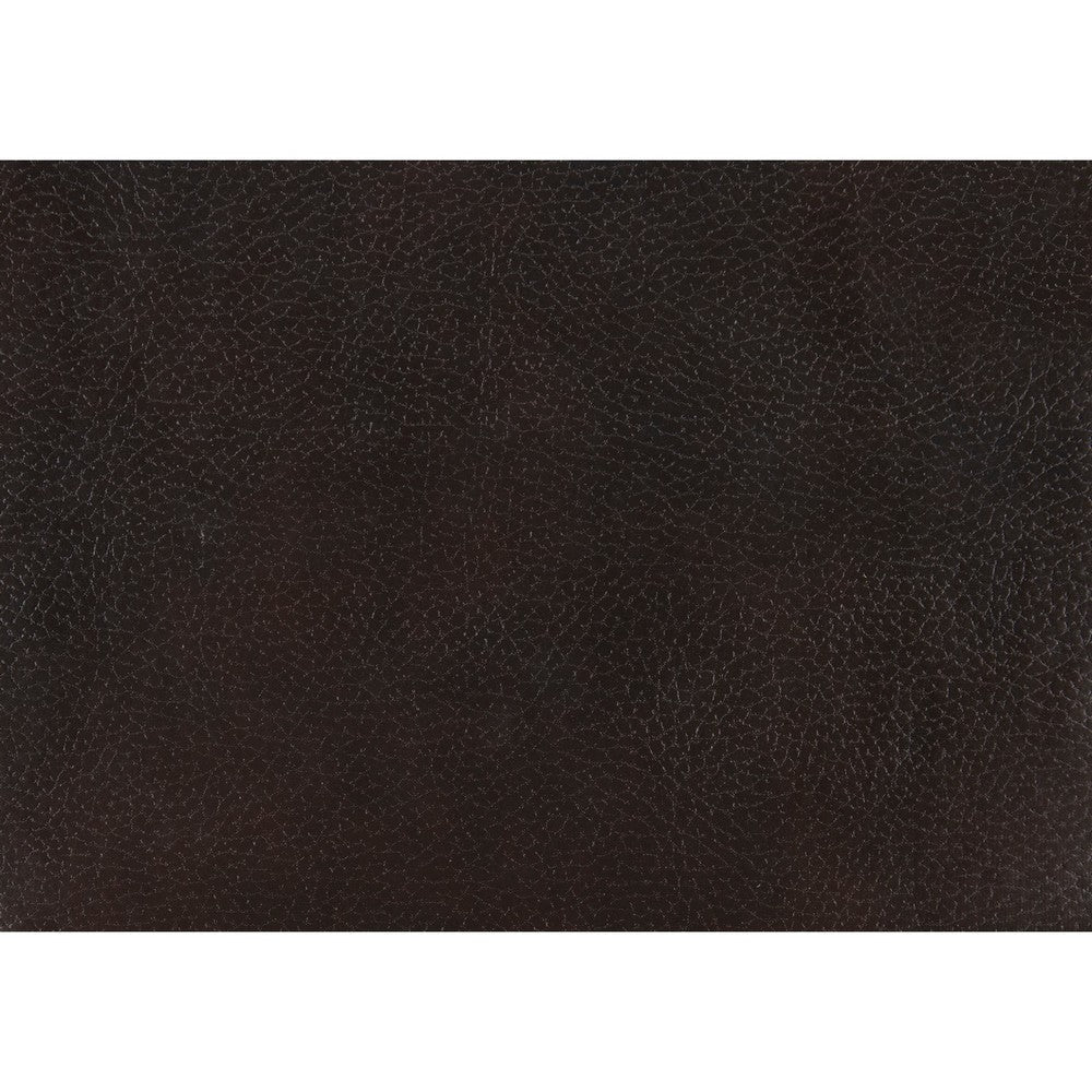 Rhea 88 Inch Accent Sofa Brown Vegan Faux Leather Nailhead Trim Accent By Casagear Home BM301044