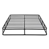 Zena 9 Inch California King Mattress Foundation, Black Steel, 12 Slats By Casagear Home