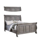 Demi California King Bed Sleigh Headboard Panel Molding Oak Gray Wood By Casagear Home BM301325