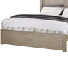 Kali Platform California King Bed Panel Rectangular Design Light Tan Wood By Casagear Home BM301340