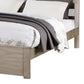 Kali Platform California King Bed Panel Rectangular Design Light Tan Wood By Casagear Home BM301340