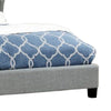 Jimi Queen Bed Button Tufted Light Gray Polyester Upholstered Headboard By Casagear Home BM301399