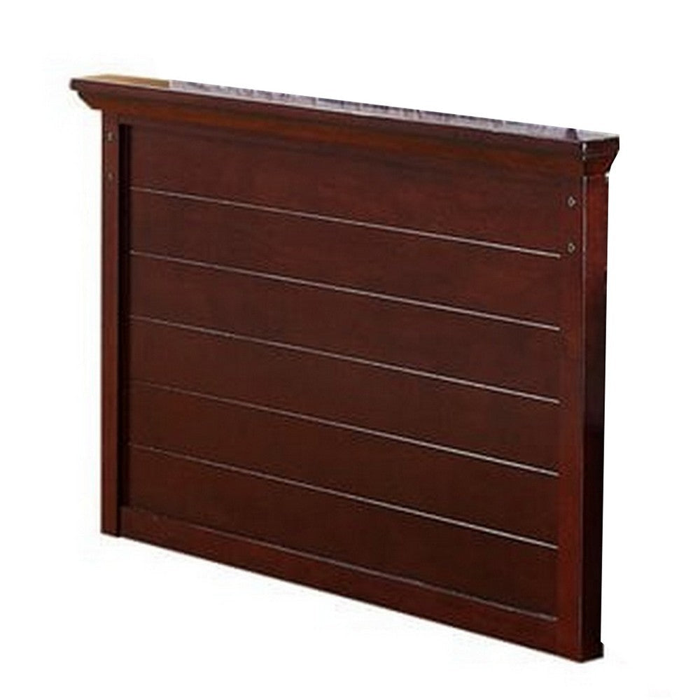 Toni Twin Size Trundle Bed with 6 Drawers Bookcase Headboard Brown Wood By Casagear Home BM301418