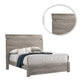 Posy Platform California King Bed Split Headboard Distressed Gray Wood By Casagear Home BM301441