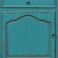 74 Inch Sideboard Buffet Cabinet 3 Doors and Drawers Painted Teal Finish By Casagear Home BM301528