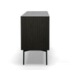 Cid Heli 63 Inch Sideboard Buffet Cabinet 4 Slatted Doors Metal Legs By Casagear Home BM301864