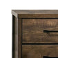 Dyna 24 Inch Wood Nightstand 2 Drawers Bar Handles Rich Textured Brown By Casagear Home BM302186