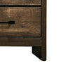 Dyna 24 Inch Wood Nightstand 2 Drawers Bar Handles Rich Textured Brown By Casagear Home BM302186