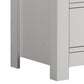 Jermy 51 Inch Wide 6 Drawers Black Handles Crisp White Finish By Casagear Home BM302228