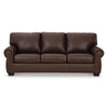 92 Inch Sofa Nailhead Trim Cushion Seating Brown Leather Upholstery By Casagear Home BM302394