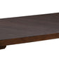 Sev 84-104 Inch Dining Table Removable Extension Leaf Antique Java Brown By Casagear Home BM302413