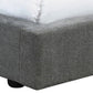 Jivi Full Size Platform Bed Low Profile Padded Gray Fabric Upholstered By Casagear Home BM302742