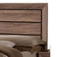 Bello California King Size Storage Bed 2 Drawers Wood Grains Warm Brown By Casagear Home BM302775