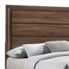 Amor Full Size Bed Modern Carved Panel Design Tapered Legs Brown By Casagear Home BM302781