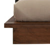 Zeko California King Platform Plinth Bed Natural Edge Walnut Brown Wood By Casagear Home BM302795