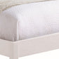 Cavi King Platform Bed Frame with Low Profile Tapered Legs White Wood By Casagear Home BM302824