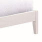 Cavi King Platform Bed Frame with Low Profile Tapered Legs White Wood By Casagear Home BM302824