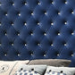 Giya Wingback King Bed Tufted Headboard Pacific Blue Velvet Upholstery By Casagear Home BM302868