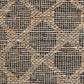 Ona 5 x 8 Handwoven Medium Area Rug Black and Brown Diamond Lattice Design By Casagear Home BM302988