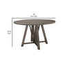 46-60 Inch Extendable Counter Dining Table 4 Drop Leaves Brown Gray By Casagear Home BM303132