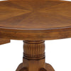 47 Inch Round Poker Game Dining Table Cup Holders Chip Trays Oak Brown By Casagear Home BM303133