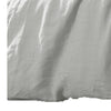 Edge 4 Piece King Size Duvet Comforter Set Washed Linen Cotton Soft Gray By Casagear Home BM304725