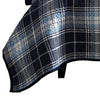 Ivy 2 Piece Twin Size Plaid Coverlet with Matching Sham Blue White By Casagear Home BM304747