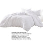 Kile Modern 6 Piece King Size Duvet Comforter Set White Medallion Pattern By Casagear Home BM304771