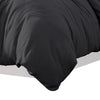 Uvi 3 Piece Queen Comforter Set Cotton Natural Crinkled Texture Black By Casagear Home BM304780