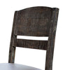 Noa 34 Inch Dining Chair Solid Pine Wood Panel Back Distressed Brown By Casagear Home BM307027