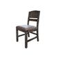 Noa 34 Inch Dining Chair Solid Pine Wood Panel Back Distressed Brown By Casagear Home BM307027