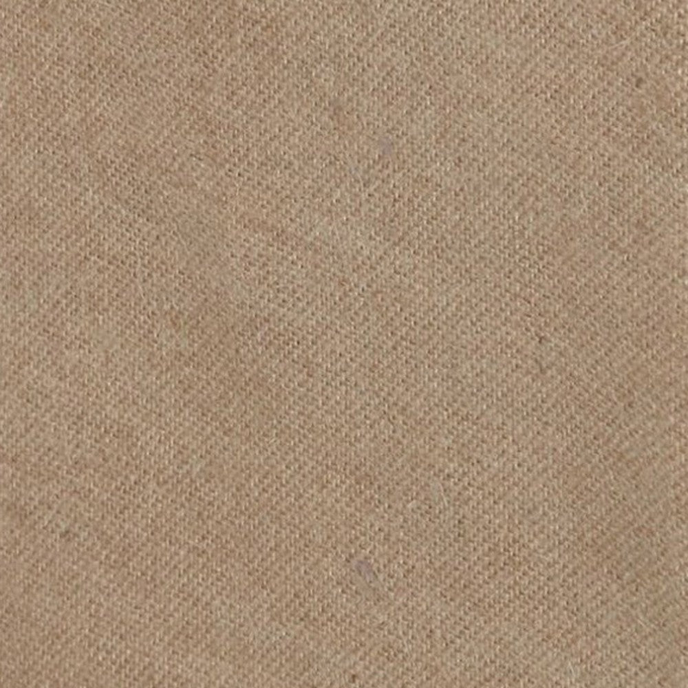 Kuma King Bed Skirt Spilt Corners Burlap Drop Polyester Platform Brown By Casagear Home BM307049