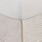 Sima Seashell Quilted Twin Bed Skirt Cotton Fill Triple Layered Ivory By Casagear Home BM307053