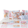 2pc Twin Quilt and Pillow Sham Set Patchwork Multicolor Floral Stripes By Casagear Home BM307055