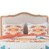 2pc Twin Quilt and Pillow Sham Set Geometric Motifs Multicolor Microfiber By Casagear Home BM307057