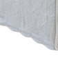 Muka Paisley Quilted King Bed Skirt Cotton Drop Polyester Platform Ivory By Casagear Home BM307084