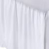 Mora Full Bed Skirt Polyester Platform Split Corners Ruffle Edge White By Casagear Home BM307098