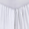 Mora King Bed Skirt Polyester Platform Split Corners Ruffle Edge White By Casagear Home BM307099