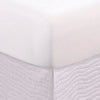 Sima Seashell Quilted Twin Bed Skirt Cotton Fill Triple Layered White By Casagear Home BM307110