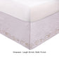 Sima Seashell Quilted Twin Bed Skirt Cotton Fill Triple Layered White By Casagear Home BM307110