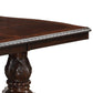 Cary 108 Inch Dining Table Rectangular Classical Wood Details Dark Brown By Casagear Home BM307215