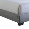 Hailey Queen Size Platform Bed Tufted Fabric Upholstered Headboard Gray By Casagear Home BM307231