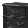 Berry 62 Inch Wide Dresser with Mirror 9 Drawers Floated Top Black Wood By Casagear Home BM307272