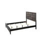 Asir Twin Size Bed Geometric Panel Headboard Modern Gray Wood Finish By Casagear Home BM307308