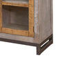 Dome 68 Inch Sideboard Console 3 Drawer 4 Door Brown Gray Mango Wood By Casagear Home BM307405