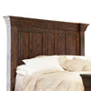 Abi Queen Size Bed Pine Wood Classic Molded Frame Design Rich Brown By Casagear Home BM307456