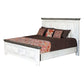 Feyi Queen Size Bed Clean Rustic Headboard and Footboard White Gray By Casagear Home BM307495