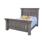 Siya Queen Size Bed Clean Rustic Headboard and Footboard Gray Finish By Casagear Home BM307502