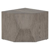 20 Inch Modular Coffee Table, Geometric Angled Style, Rustic Ash Oak Finish By Casagear Home