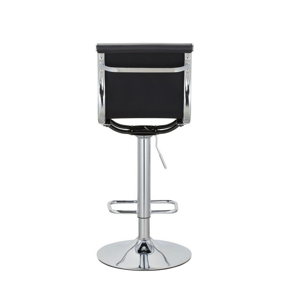 Beli 24-31 Inch Barstool Chair Set of 2 Adjustable Height Chrome Black By Casagear Home BM307577